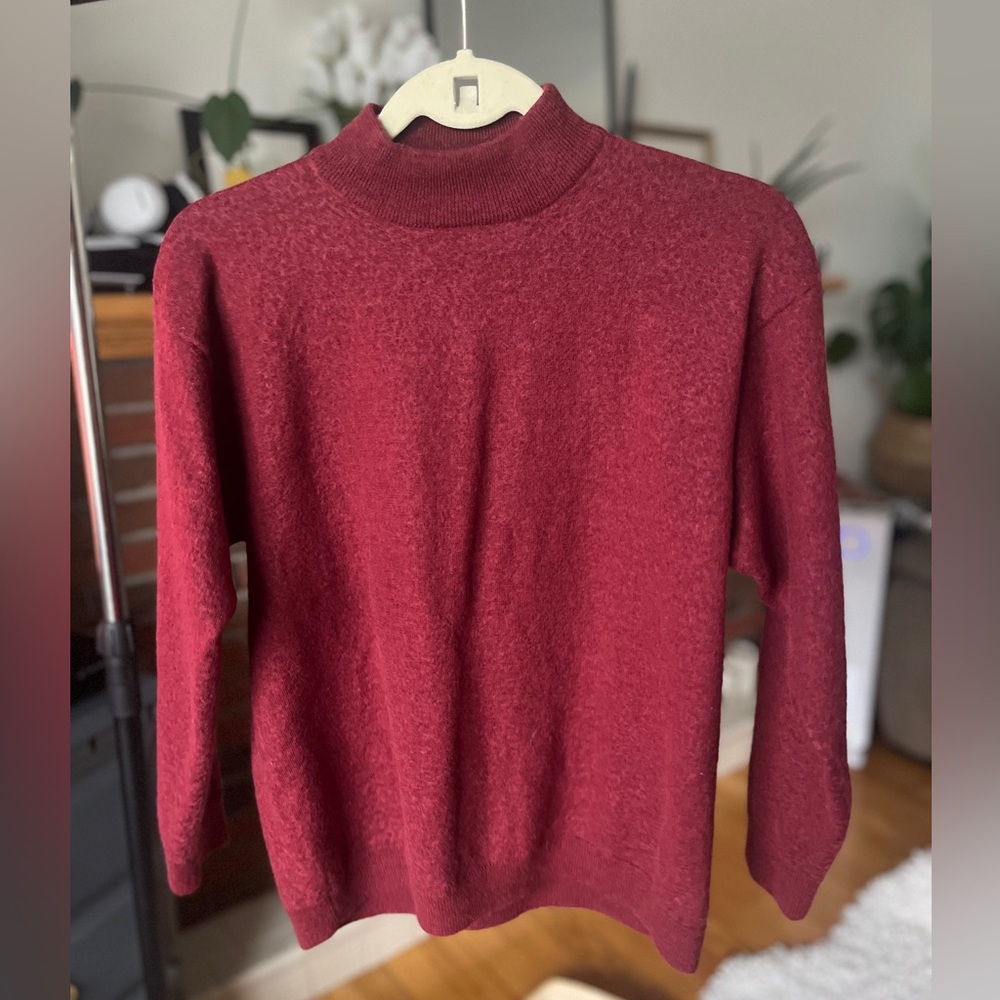 New Edition Merino Wool-Blend Red Sweater